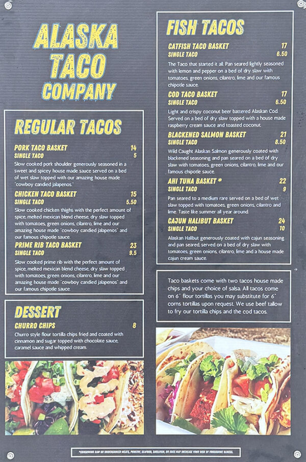 Alaska Taco Company - $20 Certificate - Fairbanks - Image 2